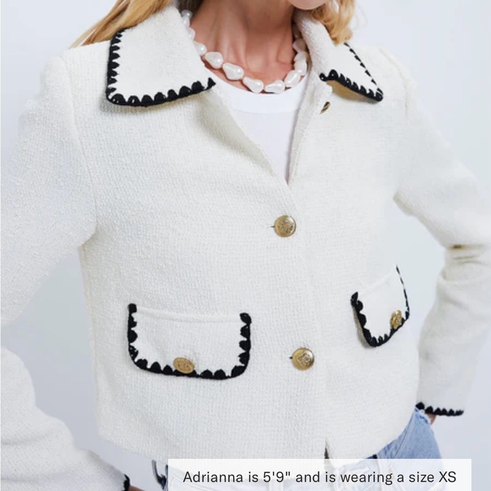 Moon River Ivory Lady Jacket - Tuckernuck - Size Large